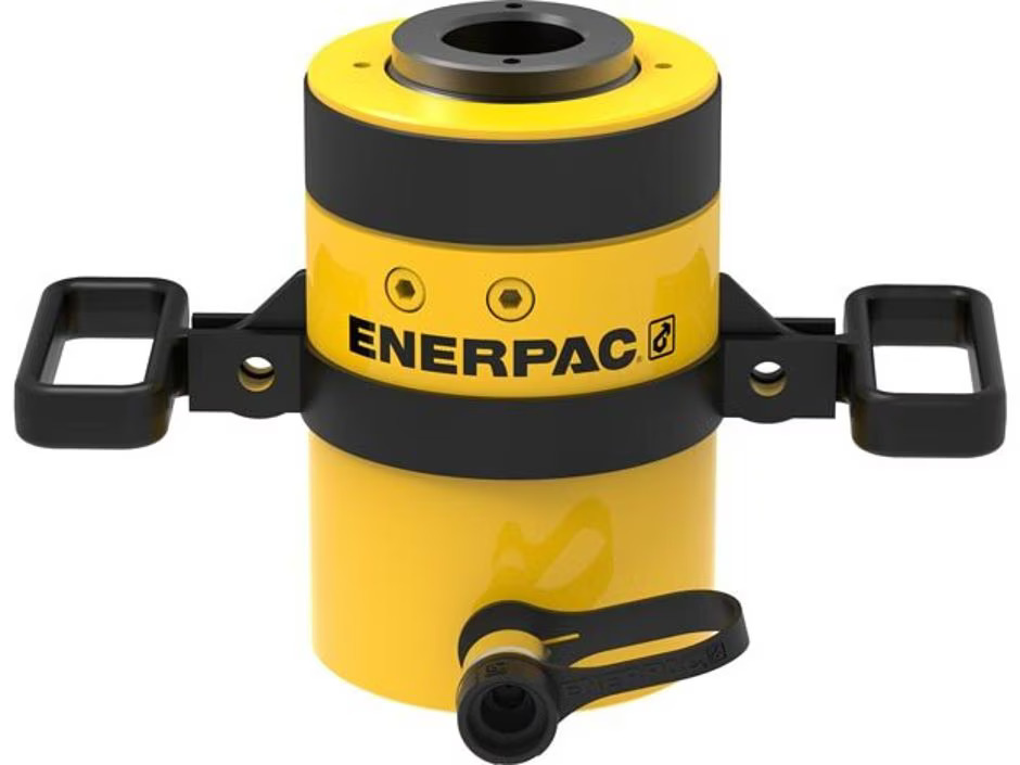 RCH603, 63,6 ton kapasiteli, 3,00 inç stroklu, tek etkili, içi boş pistonlu hidrolik silindir.