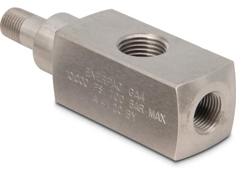 GA4, Manometre Adaptörü, 1/2 inç NPTF Manometre Portu, 700 bar