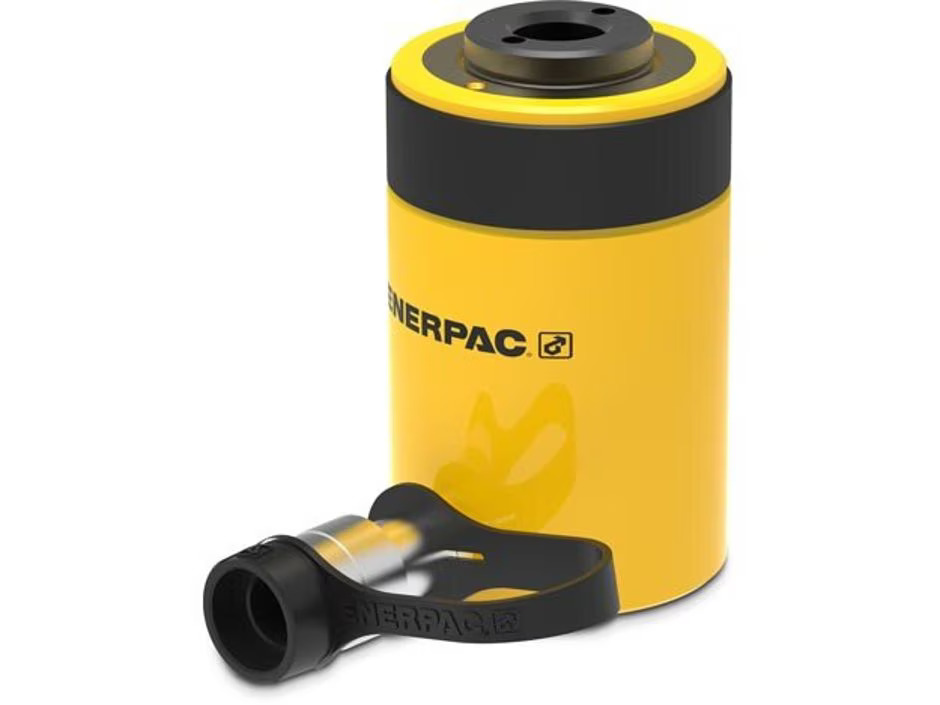 RCH202, 23,6 ton kapasiteli, 2,00 inç stroklu, tek etkili, içi boş pistonlu hidrolik silindir.