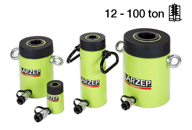 Larzep SH Serisi Delikli Hidrolik Krikolar [12 – 100 Ton]