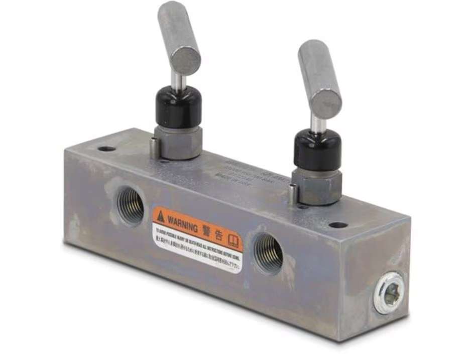 AM21, Önceden Monte Edilmiş Hidrolik Manifold, 1 giriş, 2 çıkış portu