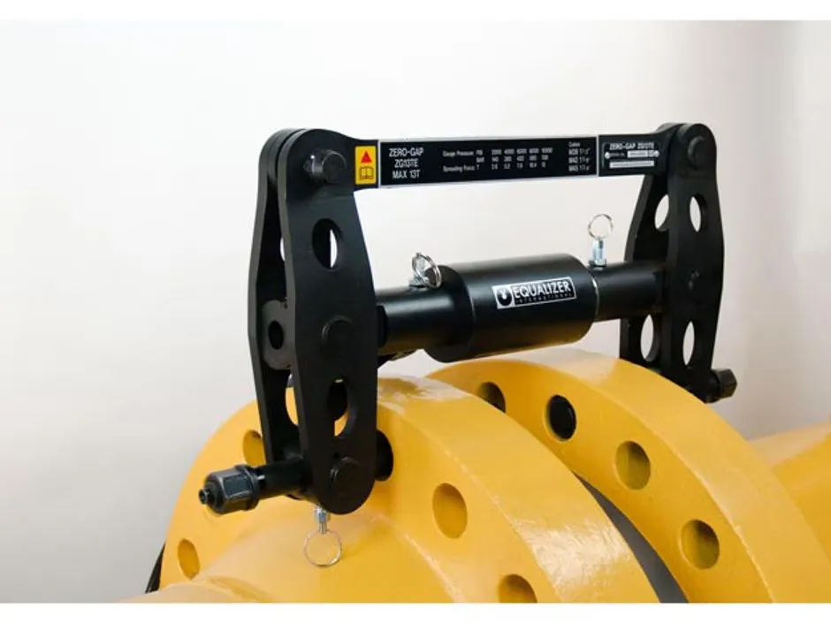 SG13TESTD, 14.6 ton, Hydraulic Secure-Grip Flange Spreader Set, 4.53 in Maximum Spread